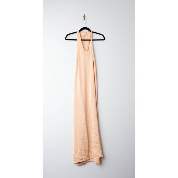 Rosetta Getty x RTR Twist Back Shift Peach Stain Dress - Picture 4 of 8